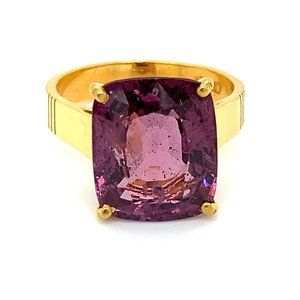 GIA Mogok Spinel 10.32ct Solid 22K Gold Ring